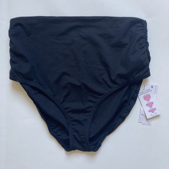 Anne Cole Swim Anne Cole Swim Bottom Womens Large Convertible High